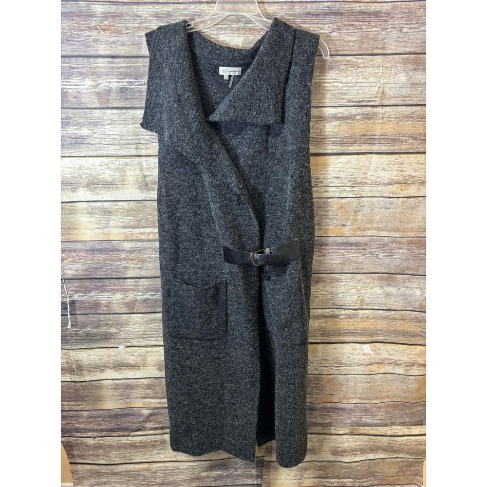 Neiman Marcus Gray Sleeveless tunic/vest dress - Picture 2 of 6